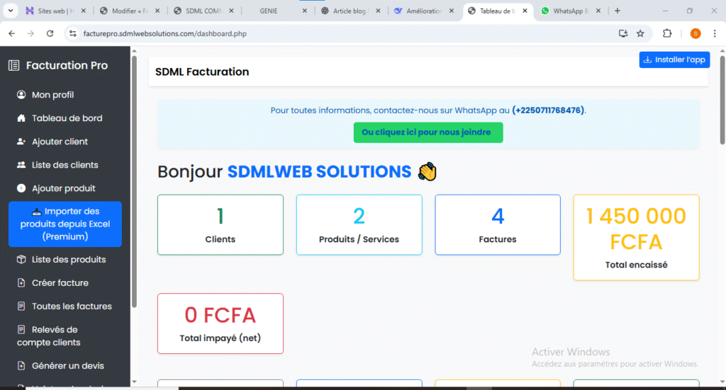 FacturePro : La solution ivoirienne pour une facturation simple, rapide et professionnelle