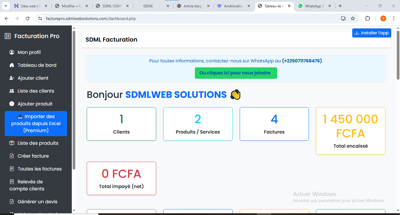 FacturePro : La solution ivoirienne pour une facturation simple, rapide et professionnelle
